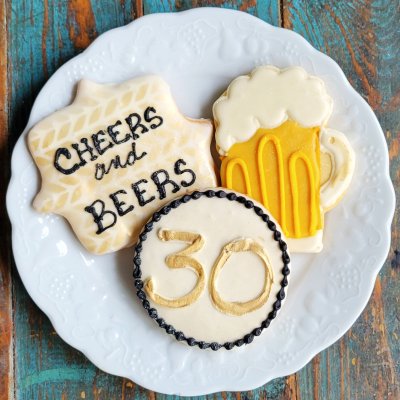 Cheers & Beers Cookie Set $65/dozen
